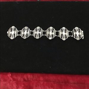 Filigree silver bracelet